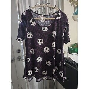 Lularoe Disney Jack Skellington Perfect T Top Nightmare Before Christmas M NWT